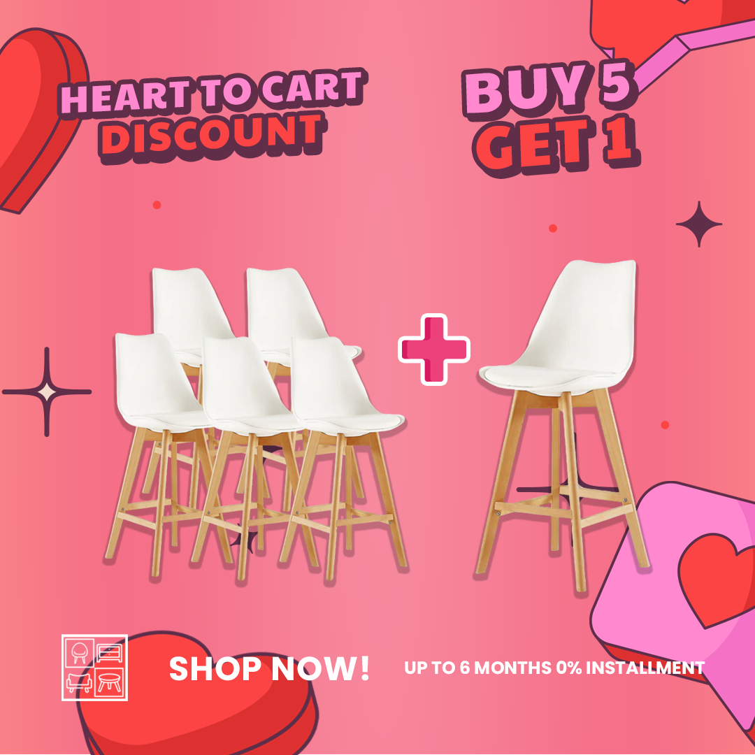 Buy 5 Get 1 FREE… 5 HV Scandinavian Padded Barstool + 1 Scandinavian Padded Barstool Chair