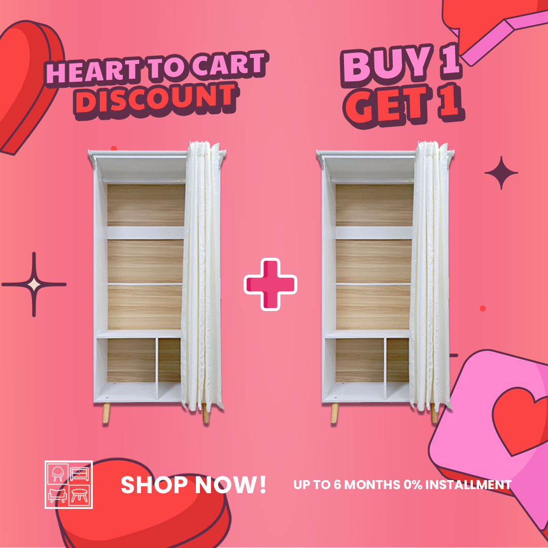 Buy 1 Take 1 - HV Kayla Curtain Cabinet +  HV Kayla Curtain Cabinet