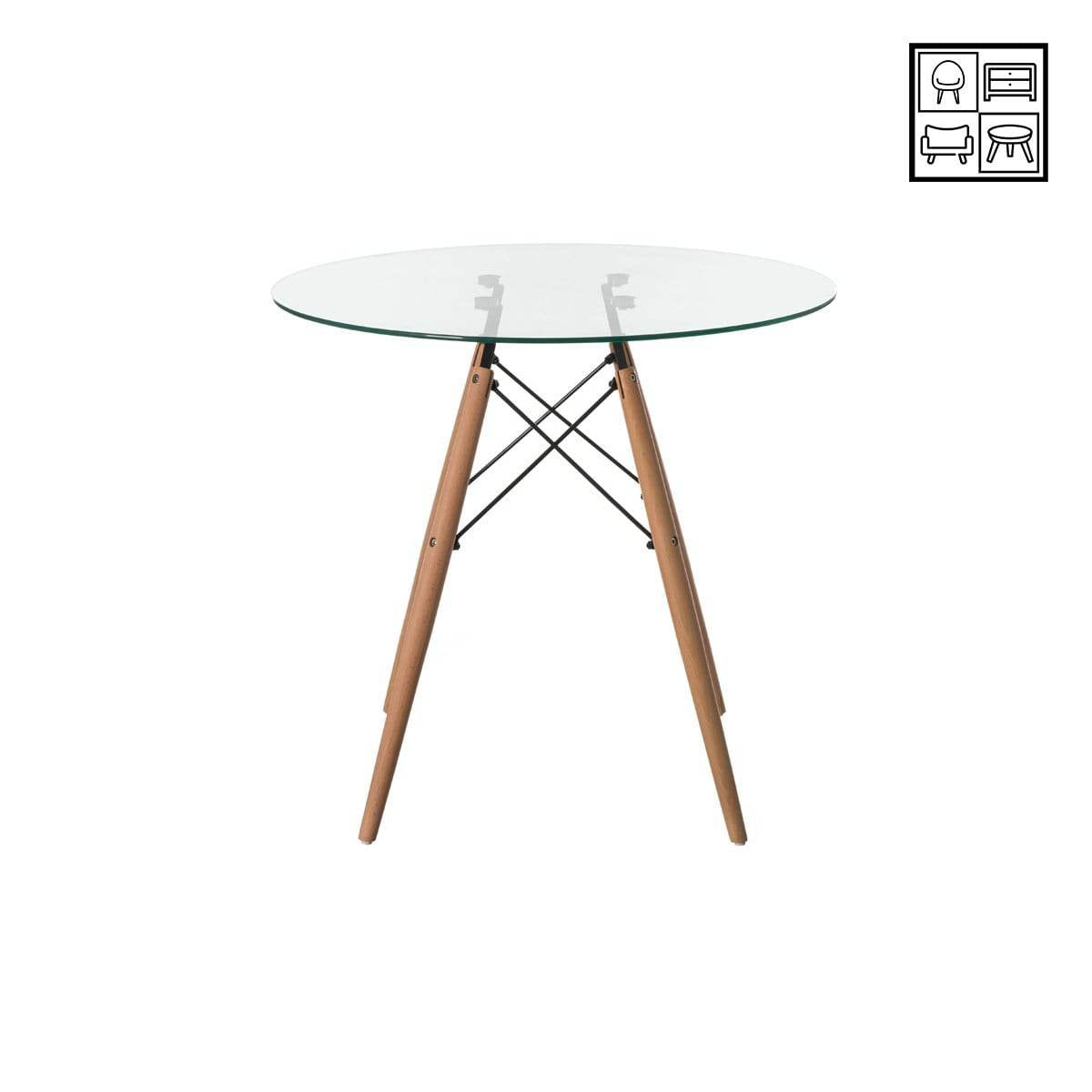 HV Cindi Glass Table – HomeVibe PH